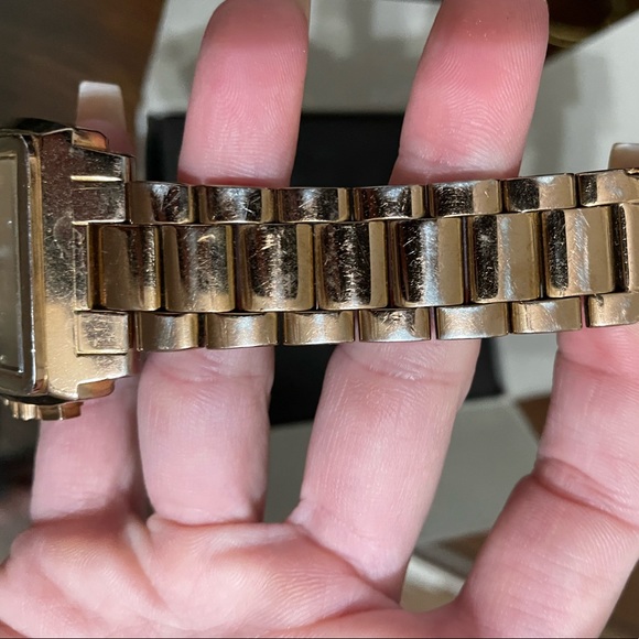 Michael Kors Square Rose Gold Watch - Picture 6 of 7